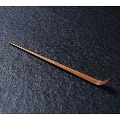LONNEA Chashaku (Tea Scoop) Carbonized Bamboo Tea Utensil Bamboo Tea Scoop Teaspoon for Matcha Powder Scoop Natural Bamboo Tea Equipment Matcha Scoop Tea Ceremony Accessory (Chashaku - Brown - Set of 2)