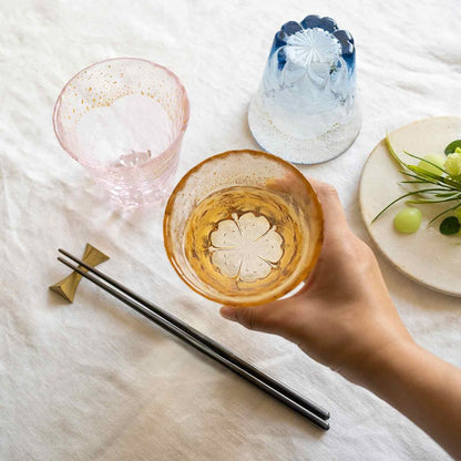 【made in japan】
Toyo Sasaki Glass Wagarasu On Fuji Sakura Hot Water Shochu Glass with Gold Leaf 270ml Made in Japan Shochu Glass Glass Cup Beer Glass Highball Glass Gift Present Father's Day Mother's Day Birthday Respect for the Aged Day 42160TS-G-LGAB