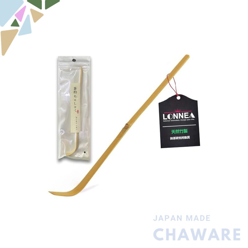 LONNEA Bamboo Chashaku Tea Scoop - Bamboo Tea Utensil, Tea Spoon for Matcha Powder, Natural Bamboo Tea Tool, Matcha Scoop, Tea Ceremony Accessory (1 piece)