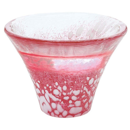 Toyo Sasaki Glass Cool Sake Glass Red 35ml Shofuku Cup Mount Fuji Made in Japan WA517 Red