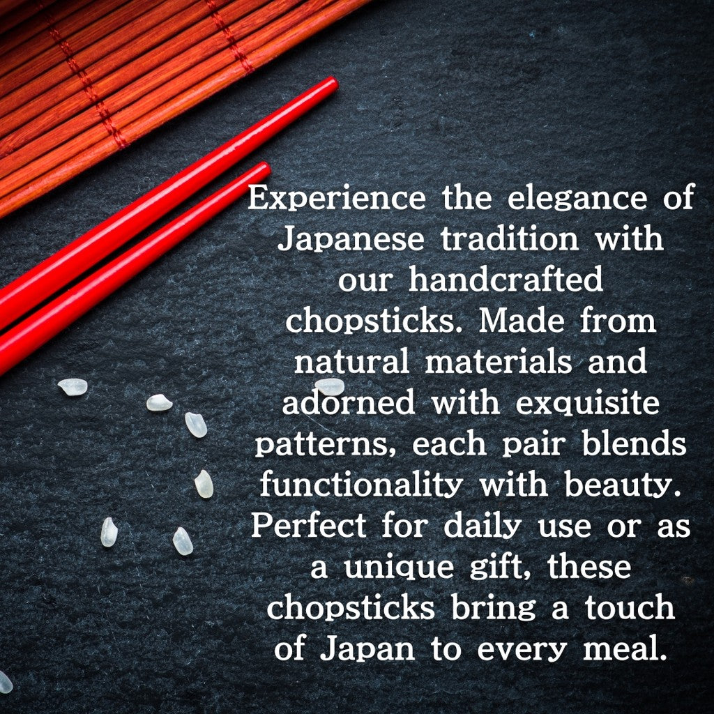 Hashikura Matsukan Chopsticks Set, Dishwasher Safe, Couples Chopsticks, Made of Natural Wood, Pair Set (23cm & 21.5cm), Includes Chopstick Rest, Cherry Blossom Design (Sakura Saku), Available in Blue and Red, Made in Japan, Model S-12188