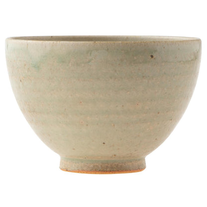 Marui Seito Shigaraki Ware Hachimon Matcha Tea Bowl Approx. 12cm Diameter, White Glaze Cream MR-3-4117
