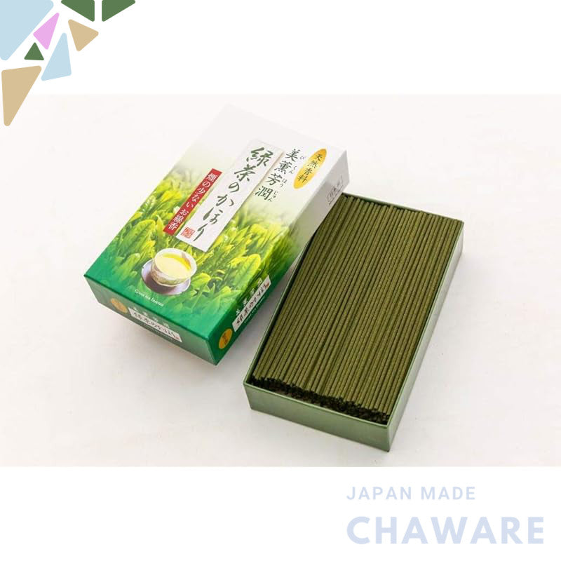 Baikondo Mikunhojun Green Tea / Made in Japan, Awaji Island, Baikondo Co., Ltd. Incense Sticks, Aromatic, Practical for 