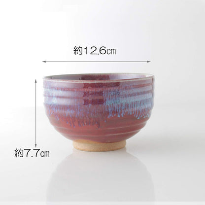 CtoC JAPAN Matcha Bowl: Arita Ware Tsuji-suna Round Matcha Bowl (550cc) Japanese Powdered Green Tea Porcelain Bowl Pottery/Size(cm) Φ12.6x7.7/No:771081
