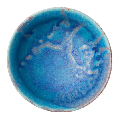 Marui Pottery Shigaraki Ware Hechimon Matcha Tea Bowl Diameter Approximately 14cm, Tsuyukusa Blue MR-3-4121