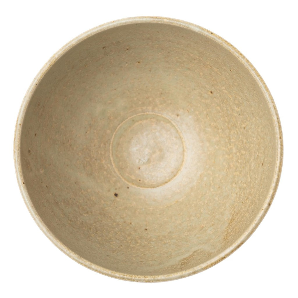 Marui Seito Shigaraki Ware Hachimon Matcha Tea Bowl Approx. 12cm Diameter, White Glaze Cream MR-3-4117