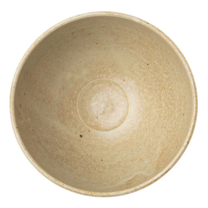 Marui Seito Shigaraki Ware Hachimon Matcha Tea Bowl Approx. 12cm Diameter, White Glaze Cream MR-3-4117