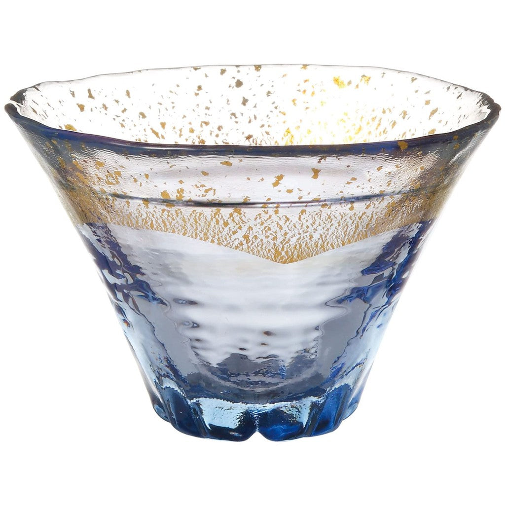 【made in japan】
Toyo Sasaki Glass Wa Glass On Fuji Sakura Sake Cup, Indigo with Gold Leaf, 80ml, Made in Japan, Sake Glass, Mount Fuji Glass, Cup, Gift, Present, Holiday Gift, Respect for the Aged Day, Father's Day, Mother's Day, Birthday, 42150TS-G-LSHB.