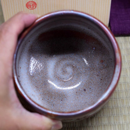 Matcha bowl, pottery, tea utensils, Kutani ware, matcha tea bowl, Suzume brand, matcha, rice bowl, Japanese tableware, made in Japan.