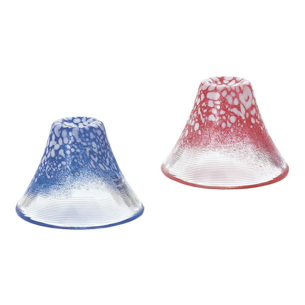 Toyo Sasaki Glass Cold Sake Glass Pair, Shofuku Cup, Mount Fuji Sake Cup Set, Made in Japan