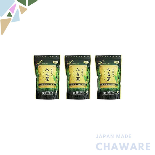 Koga Seicha Hompo Gyokuro-Infused Yame Tea 100% Yame Tea Tea Bags 250g (5g × 50 bags) x 3-pack set