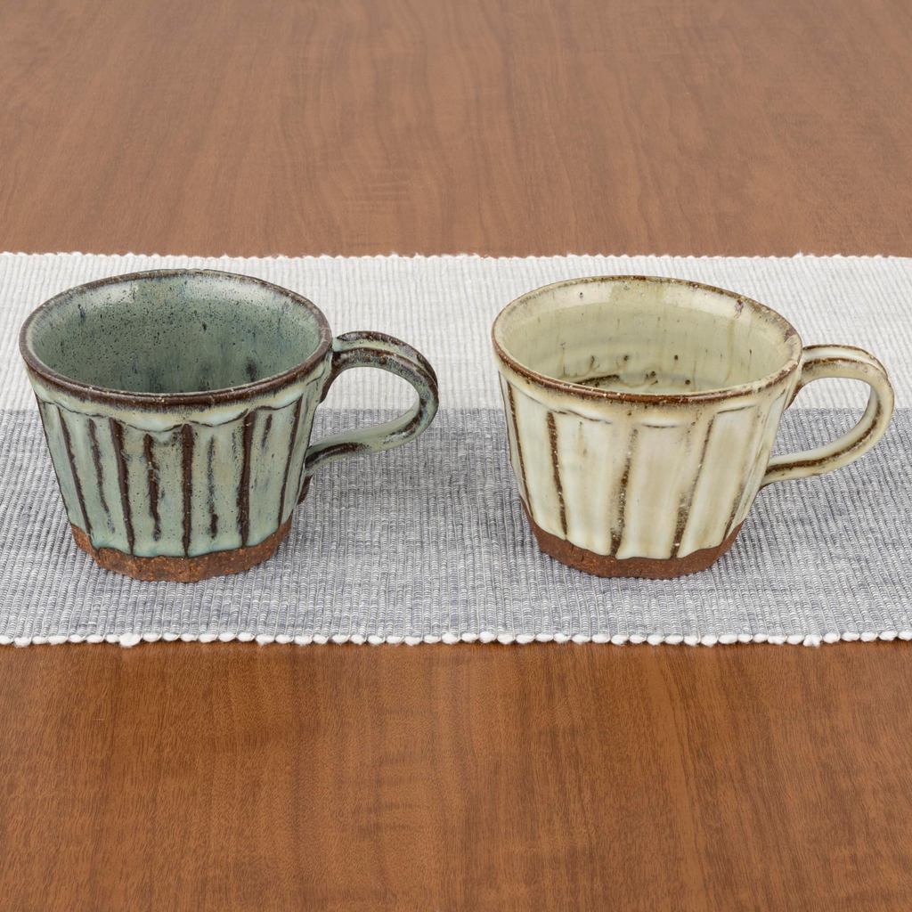 Tatara Ceramic Mug 300cc - Red Clay Knar and Blue Finishing, Water-Resistant, Made in Japan