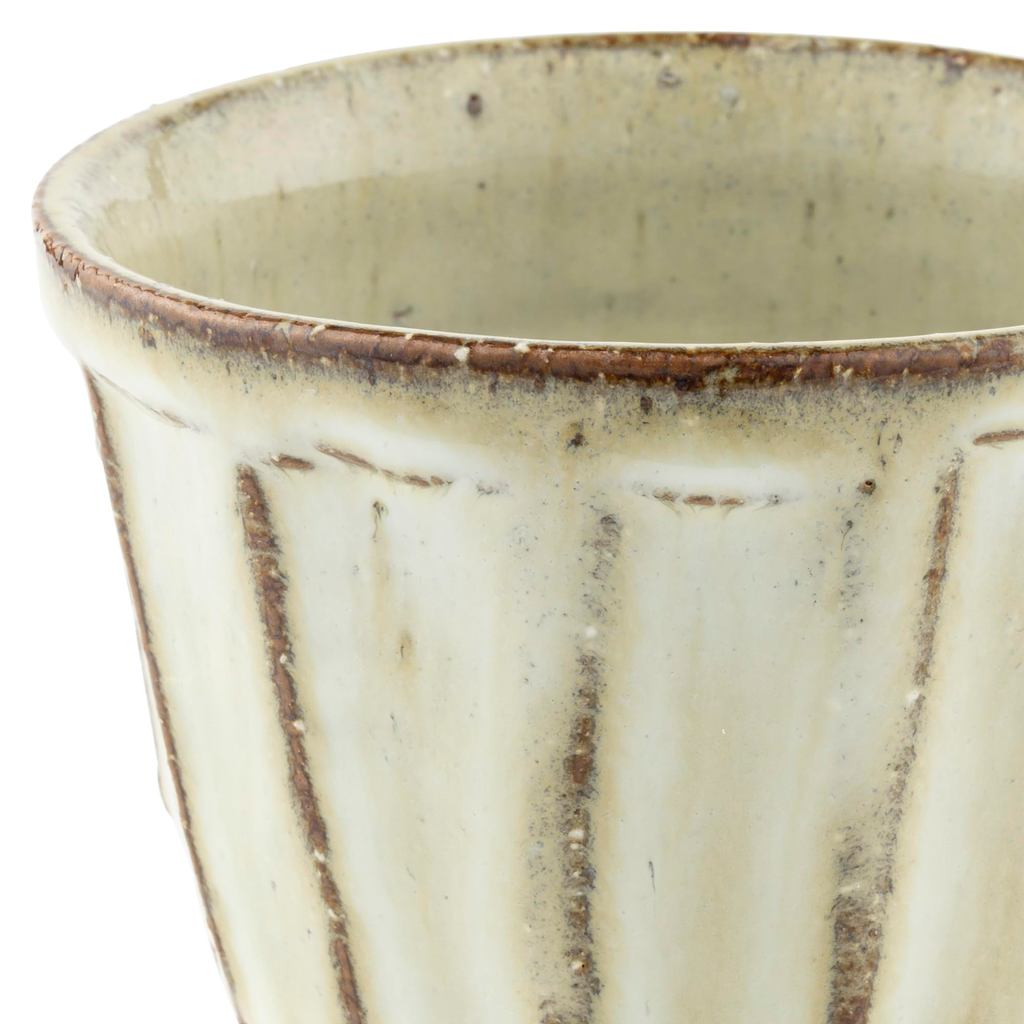Tatara Ceramic Mug 300cc - Red Clay Knar and Blue Finishing, Water-Resistant, Made in Japan