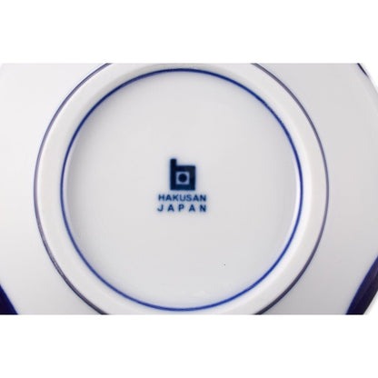 Hakusan Porcelain Dessert Cup in Blue Bloom - Japanese Made, Approximately 10x5.5cm, Hasami Ware, Perfect for Stylish Desserts, Model ama-749929.