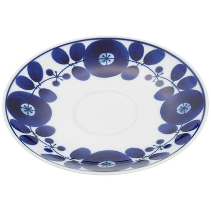 Hakusan Pottery BLOOM Tea Cup & Saucer Set - Elegant Japanese Porcelain Tea Cup with Saucer, Perfect for Tea Lovers, ama-749912