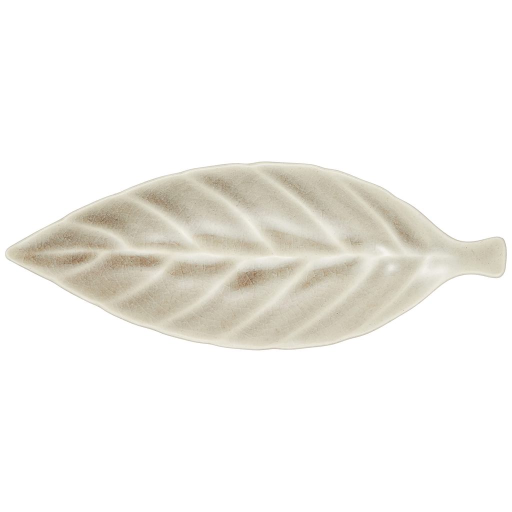 Seto "Leaf" Ceramic Plate — S/M Sizes, Microwave & Dishwasher Safe, Made in Japan
