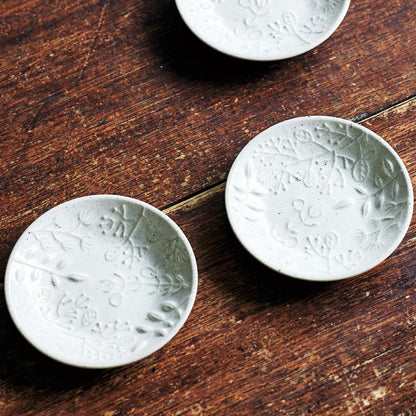 aito Seisakusho "Ha Gohon-te" White Seto-Yaki Ceramic Plates (Various Sizes) – Microwave and Dishwasher Safe