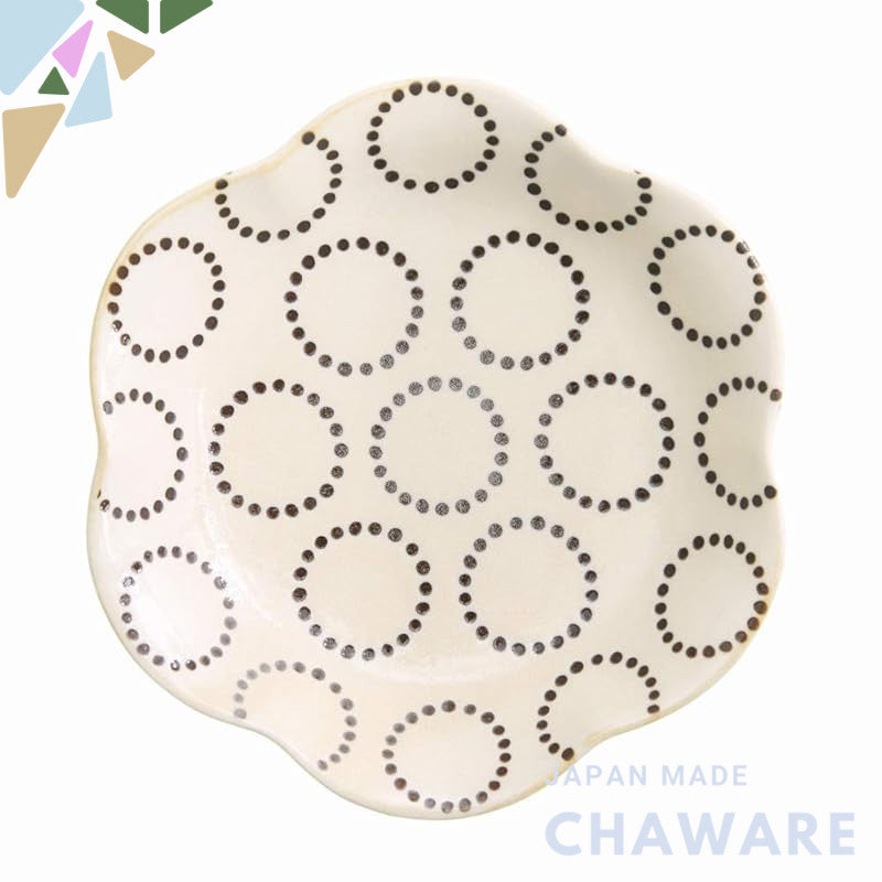 natural69 Hasami-yaki Kohiki Glazed Hexagonal Pressed Small Plate – Japanese Ceramic Side Plate, Microwave & Dishwasher 