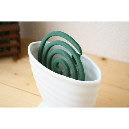 Cerapockke Japanese Seto-yaki Ceramic Mosquito Coil Holder Case with Metal Stand - Summer Essential