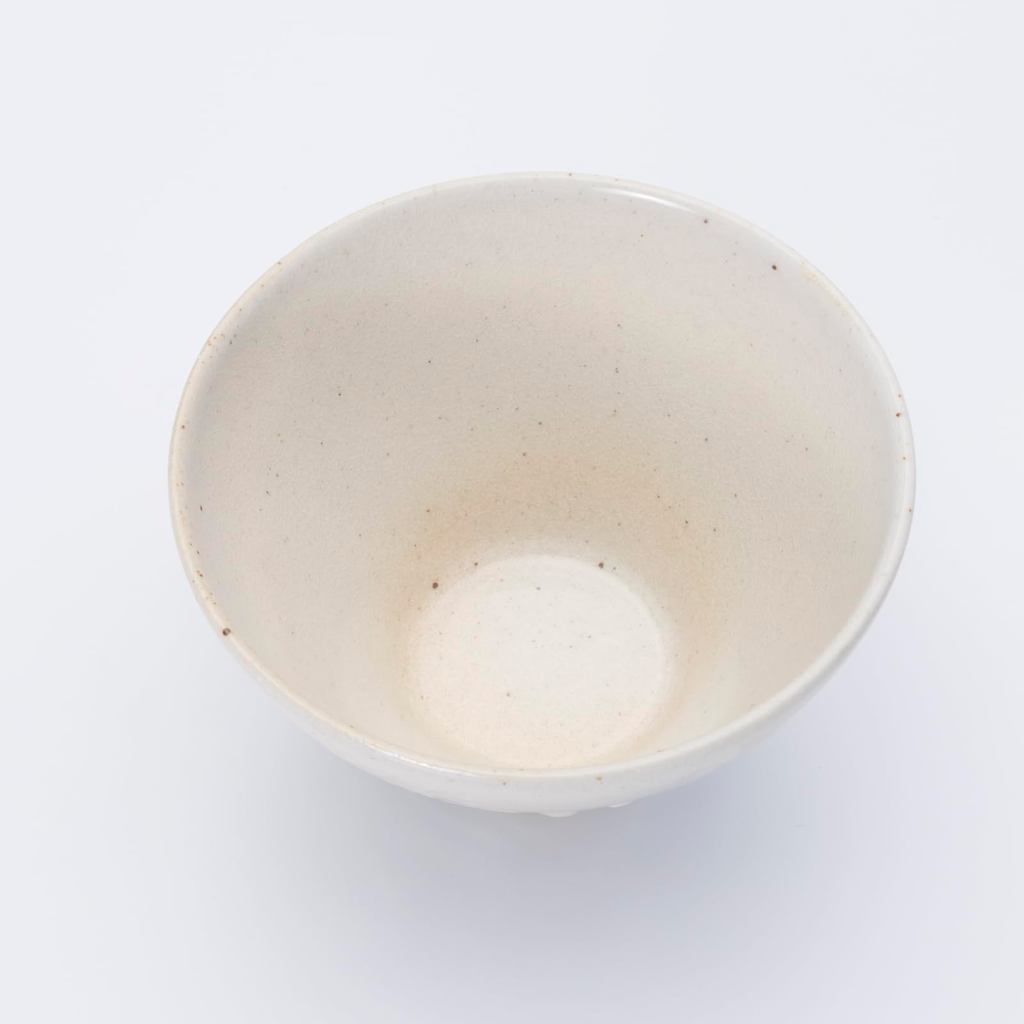 Aito Seisakusho 'Ha Gohon-te' White Seto Ware Rice Bowl 11cm Microwave & Dishwasher Safe, Japan