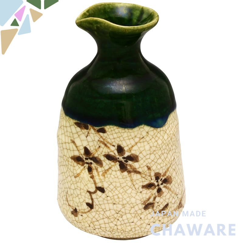 Seto-yaki "Kato Rokubei" Oribe-Glazed Japanese Handmade Ceramic Tableware