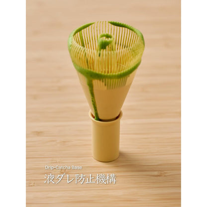 Japanese Tea Whisk, Made in Japan, 100 Stems, White Bamboo Color, Unbreakable Resin, Ideal for Tea Ceremony Practice and Matcha Lattes
