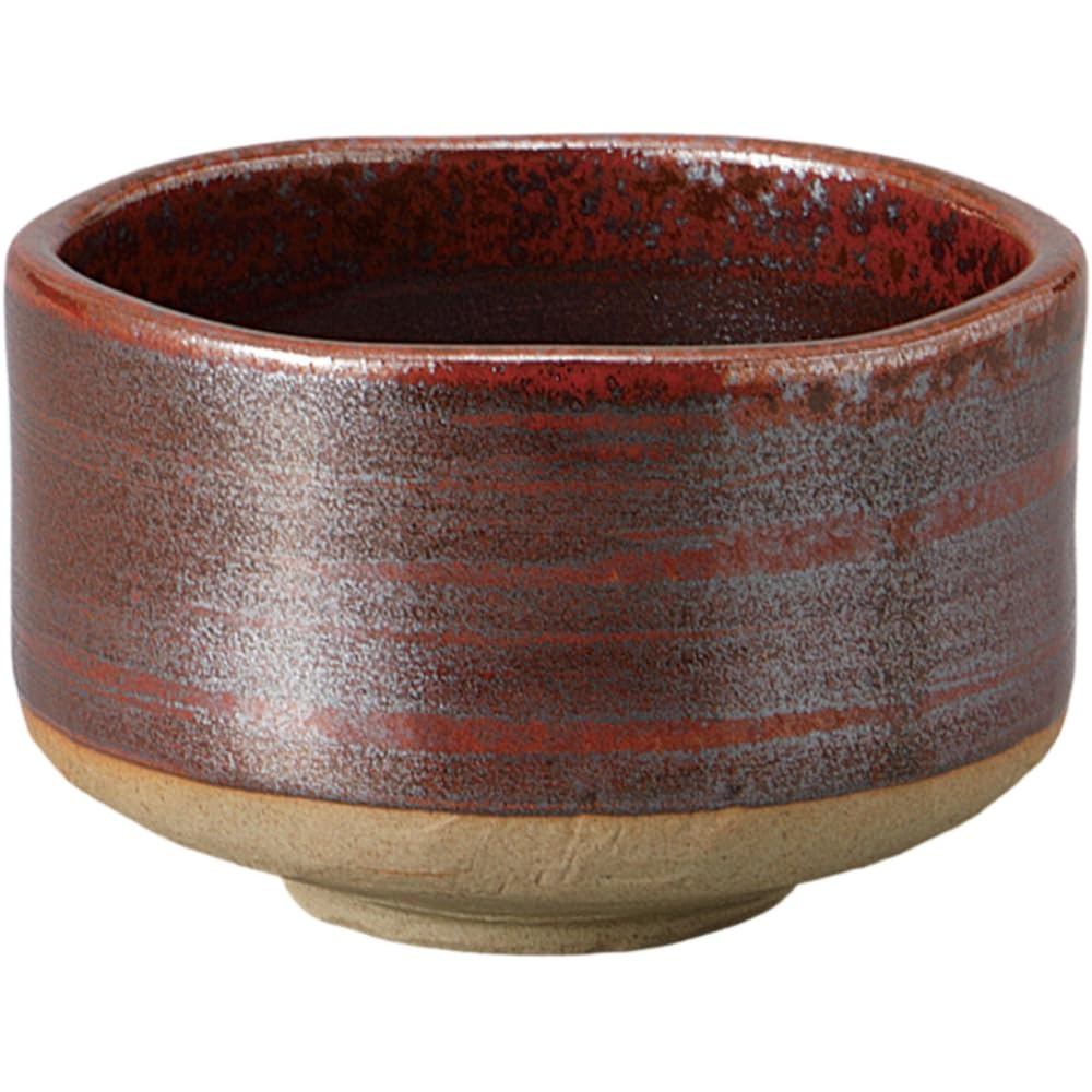 Japanese Matcha Tea Bowl 11.4×H7cm Cinnabar Mino Ware Ceramic Tea Ceremony Made in Japan