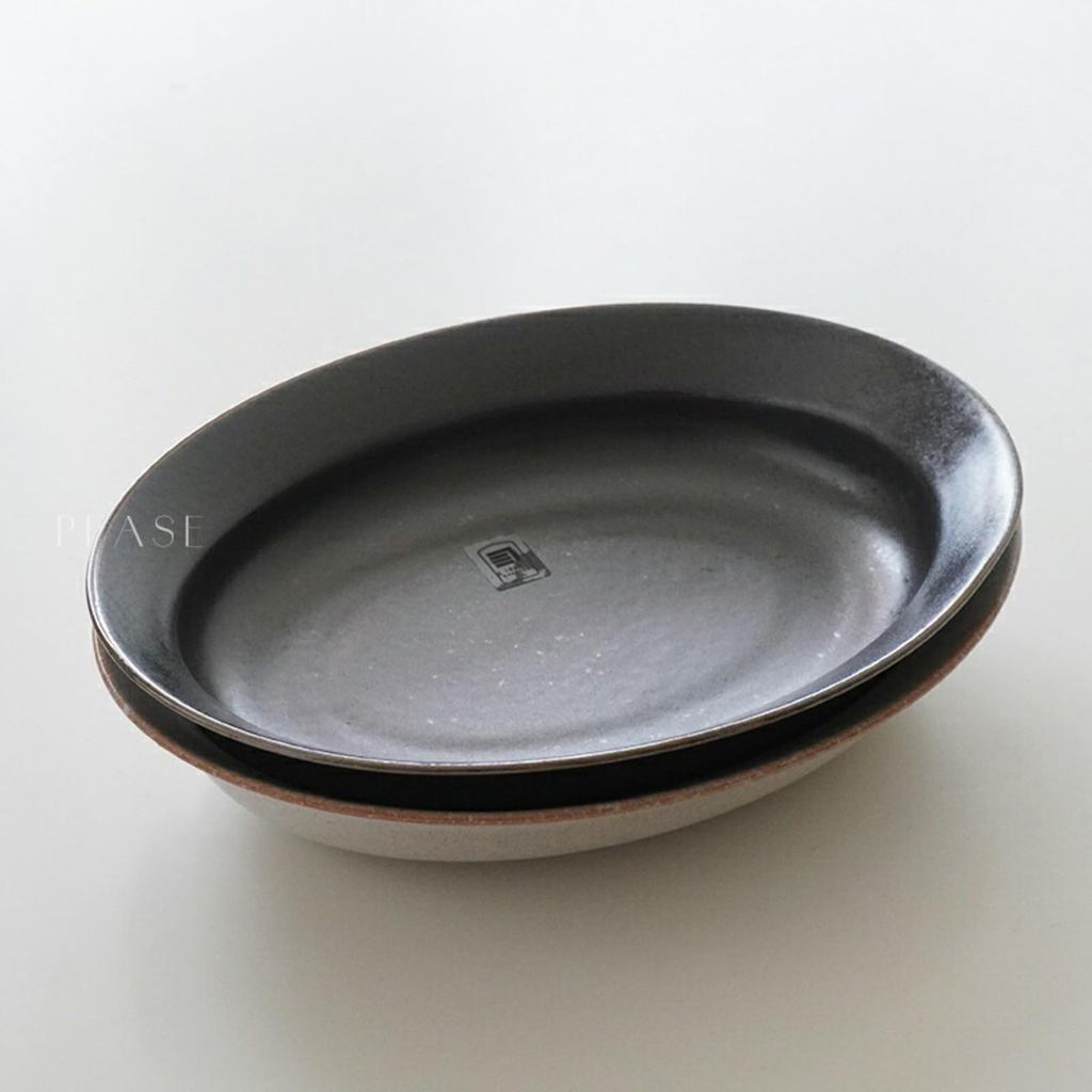 Seto-yaki Deep Ceramic Plate – Made in Japan, Microwave & Dishwasher Safe, Multipurpose Pasta/Curry/Salad Dish