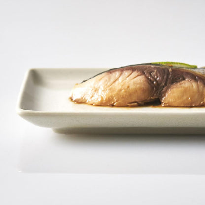 Aito "Natural Color" Mino Ware Rectangular Serving Plate 21 x 13 cm – Microwave & Dishwasher Safe, Made in Japan