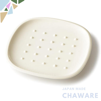 Miyama "Crust" 19×18 cm Mino Ware Bread/Side Plate – Microwave & Dishwasher Safe, Made in Japan