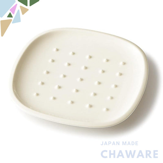 Miyama "Crust" 19×18 cm Mino Ware Bread/Side Plate – Microwave & Dishwasher Safe, Made in Japan
