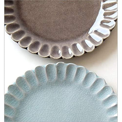 Hana Kasane 20cm Seto Ware Ceramic Plate — Cute, Simple, Made in Japan