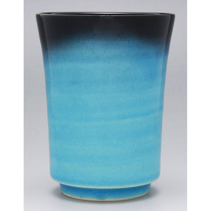 Minoyaki Higashiyama Kiln "Turquoise Blue" Tea Cup, Capacity approximately 190ml, Dimensions approximately 7cm in diameter × 9.5cm in height, Stylish Japanese Tableware, Made in Japan, 551-0062.