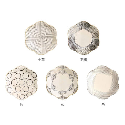 natural69 Hasami-yaki Kohiki Glazed Hexagonal Pressed Small Plate – Japanese Ceramic Side Plate, Microwave & Dishwasher Safe