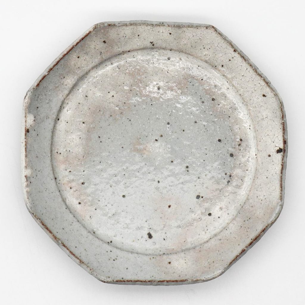 Mino Ware Kohiki Octagonal Small Plate 15cm — Made in Japan