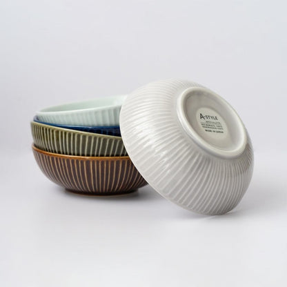 AITO Seisakusho Sogi 13cm Bowl - Light Blue Mino Ware, Microwave & Dishwasher Safe, Made in Japan