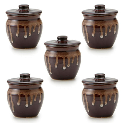 TAMAKI Mini Candy Storage Jar 120ml (Dia 6.8 x H 8.2 cm) Made in Japan Small Food Storage Container
