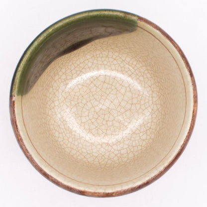 Seto Oribe Gourd Yunomi Sencha Cup 7.5x6.5cm 150ml Green Microwave/Dishwasher Safe Japan