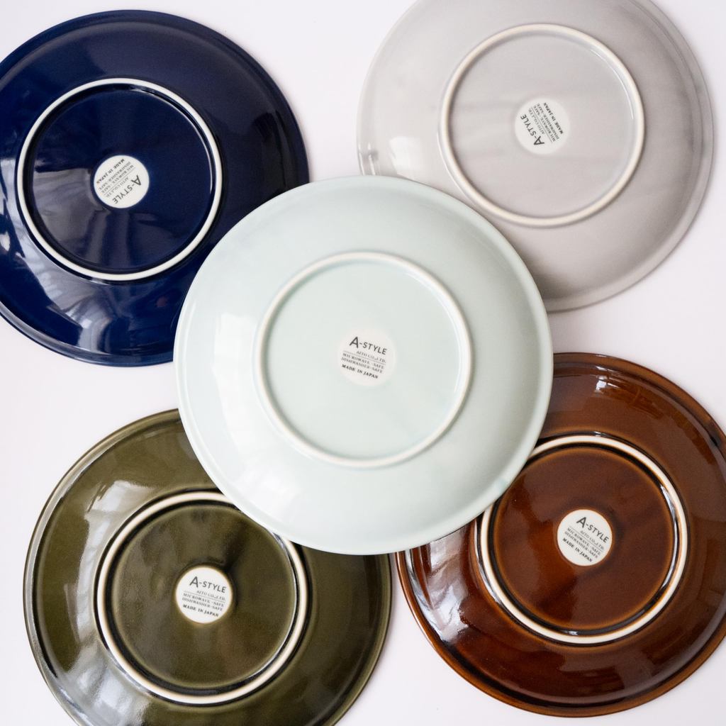 Aito 'Sogi' 21cm Brown Mino Ware Ceramic Plate - Microwave & Dishwasher Safe, Made in Japan