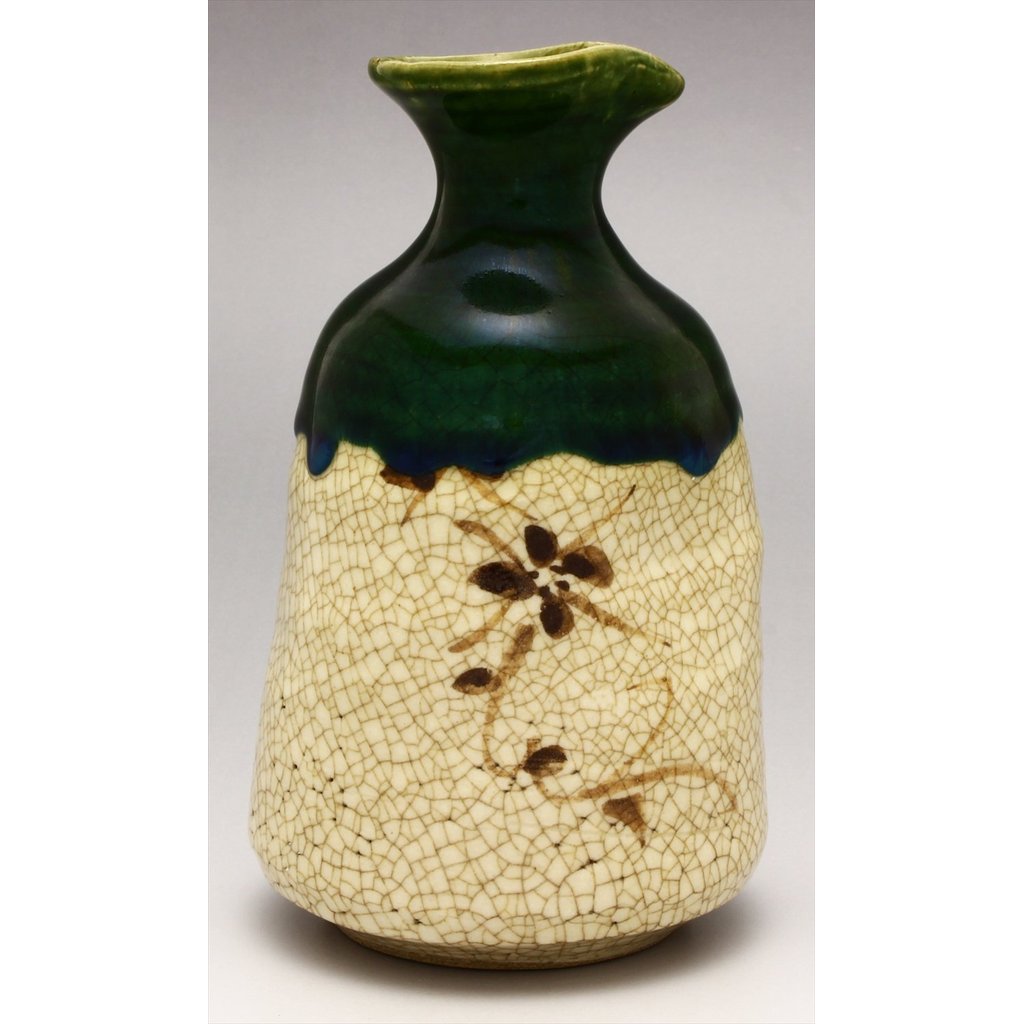 Seto-yaki "Kato Rokubei" Oribe-Glazed Japanese Handmade Ceramic Tableware