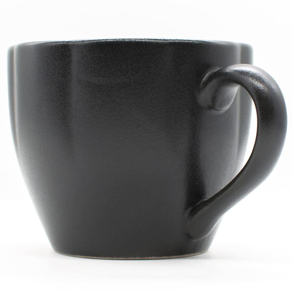aito Hana 360ml Black Kurobeni Seto-yaki Ceramic Mug Microwave/Dishwasher Safe Made in Japan