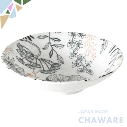 Aito Seisakusho Mino-yaki Flower Bowl 16cm M Gray - Lightweight, Microwave/Dishwasher Safe, Japan