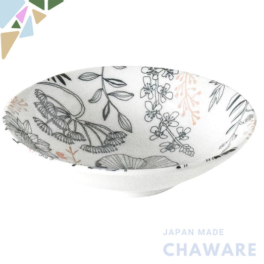 Aito Seisakusho Mino-yaki Flower Bowl 16cm M Gray - Lightweight, Microwave/Dishwasher Safe, Japan