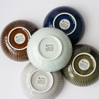 Aito Seisakusho 'Sogi' 13cm Mino Ware Ceramic Bowl Navy - Microwave & Dishwasher Safe, Made in Japan