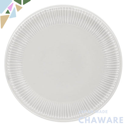 aito Seisakusho Sogi 21cm Mino-yaki Ceramic Plate - Gray, Microwave & Dishwasher Safe, Made in Japan
