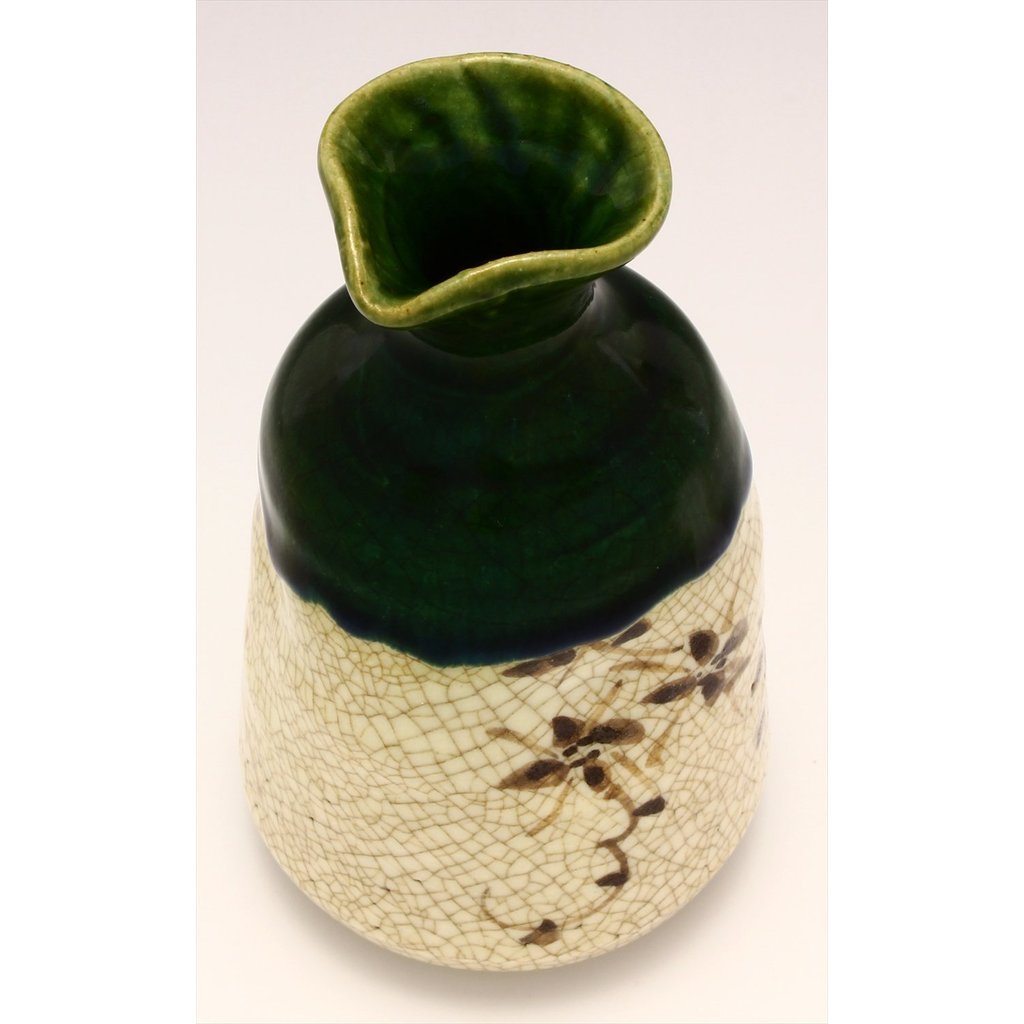 Seto-yaki "Kato Rokubei" Oribe-Glazed Japanese Handmade Ceramic Tableware