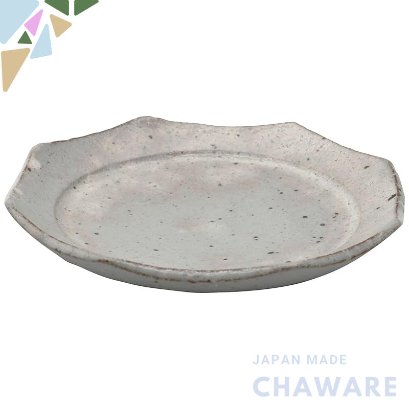 Mino Ware Kohiki Octagonal 15cm Small Plate — Made in Japan
