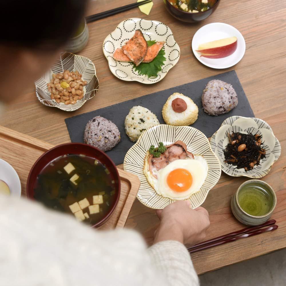 natural69 Hasami-yaki Kohiki Glazed Hexagonal Pressed Small Plate – Japanese Ceramic Side Plate, Microwave & Dishwasher Safe