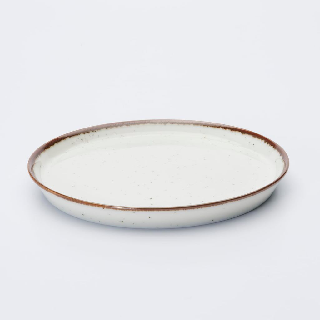aito "Grain" Mino Ware Ceramic Plate – Microwave & Dishwasher Safe, Made in Japan (15 cm / 23 cm, Blue or Brown)