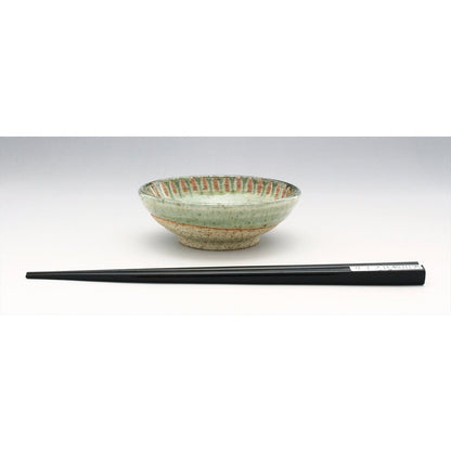 Seto Ware Shinsen Pottery Ash-Glazed "Tokusa" Pattern Japanese Tableware – Plates & Bowls (Made in Japan)